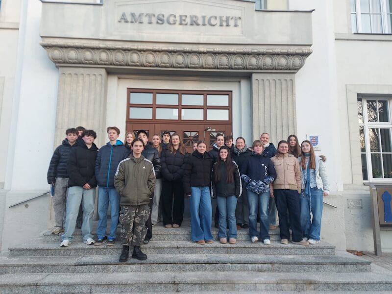 Gerichtsbesuch der Klasse 9a